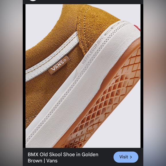 Bmx Old Skool Vans. Golden Brown. NWT. - Picture 6 of 15